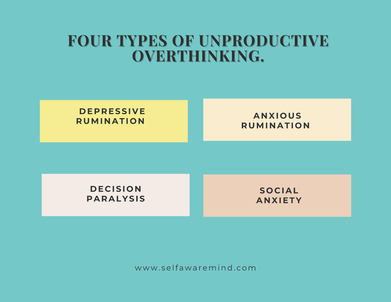 4 types of unproductive overthinking.